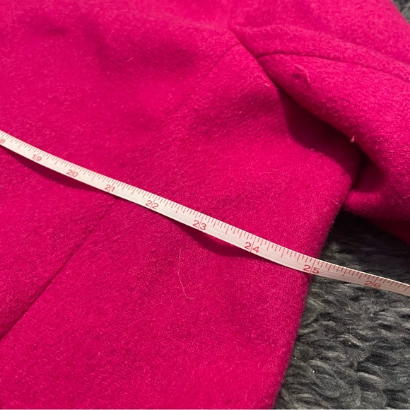 J. Crew Factory Wool Village Coat Barbie Pink Zip Up Jacket Plus Size 20 - Picture 9 of 10